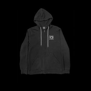 Oakley Unisex Medium Hooded Full Zip Up Jacket Gray and Black New Without Tags